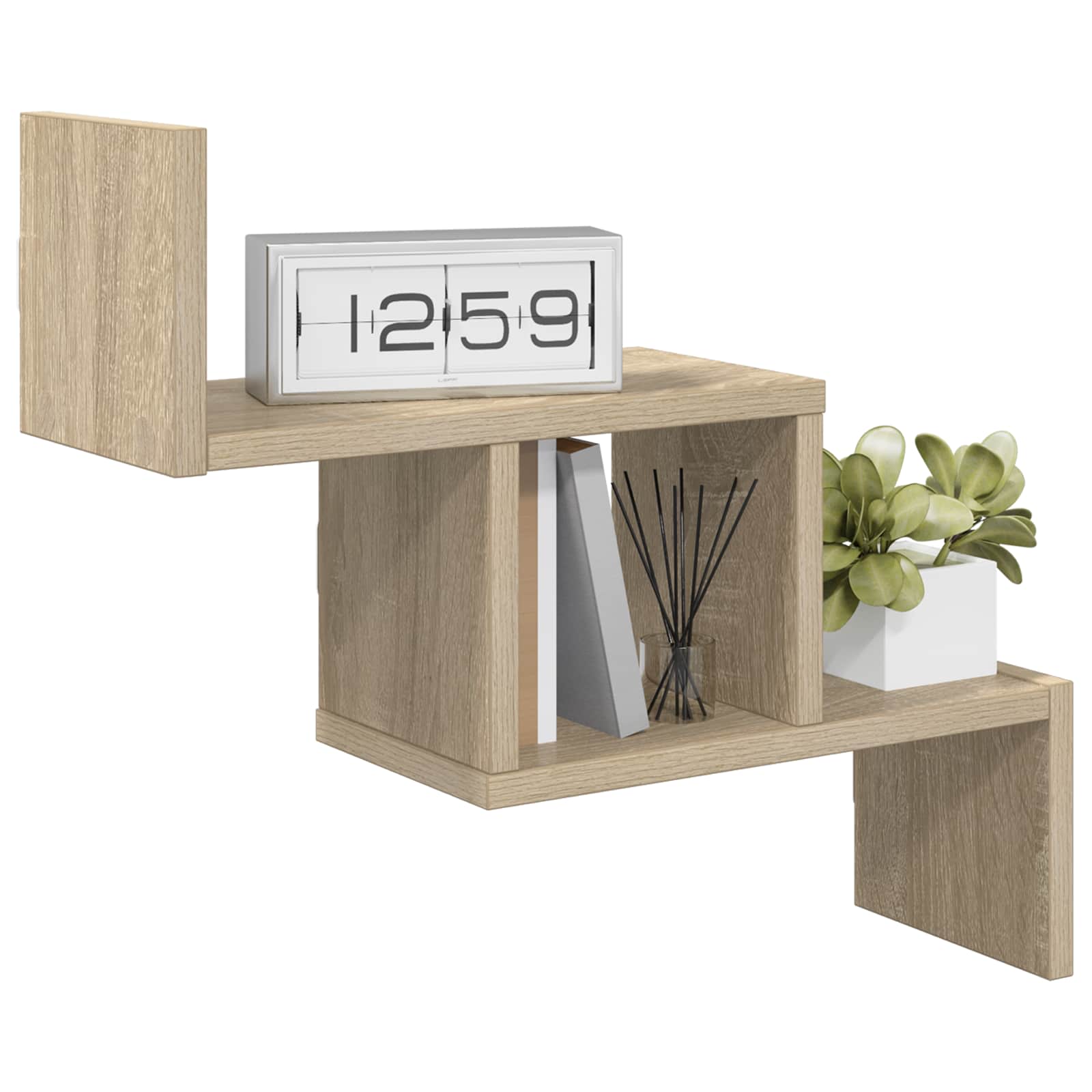 Wandplank Sonoma Eiken 48 x 15 x 42 cm Bewerkt hout
