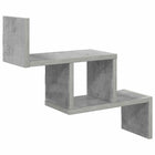 Wandplank Betongrijs 48 x 15 x 42 cm Bewerkt hout