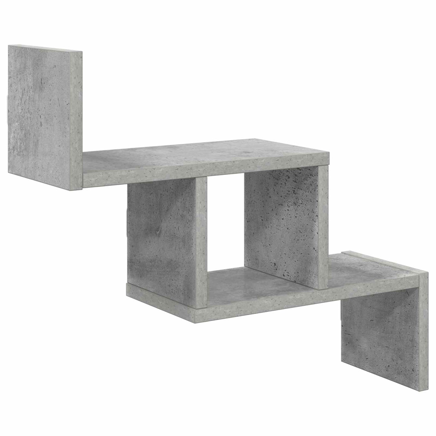 Wandplank Betongrijs 48 x 15 x 42 cm Bewerkt hout