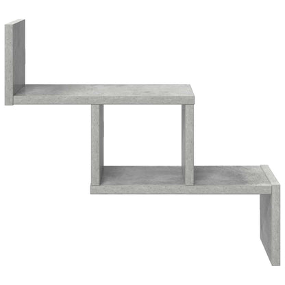 Wandplank Betongrijs 48 x 15 x 42 cm Bewerkt hout
