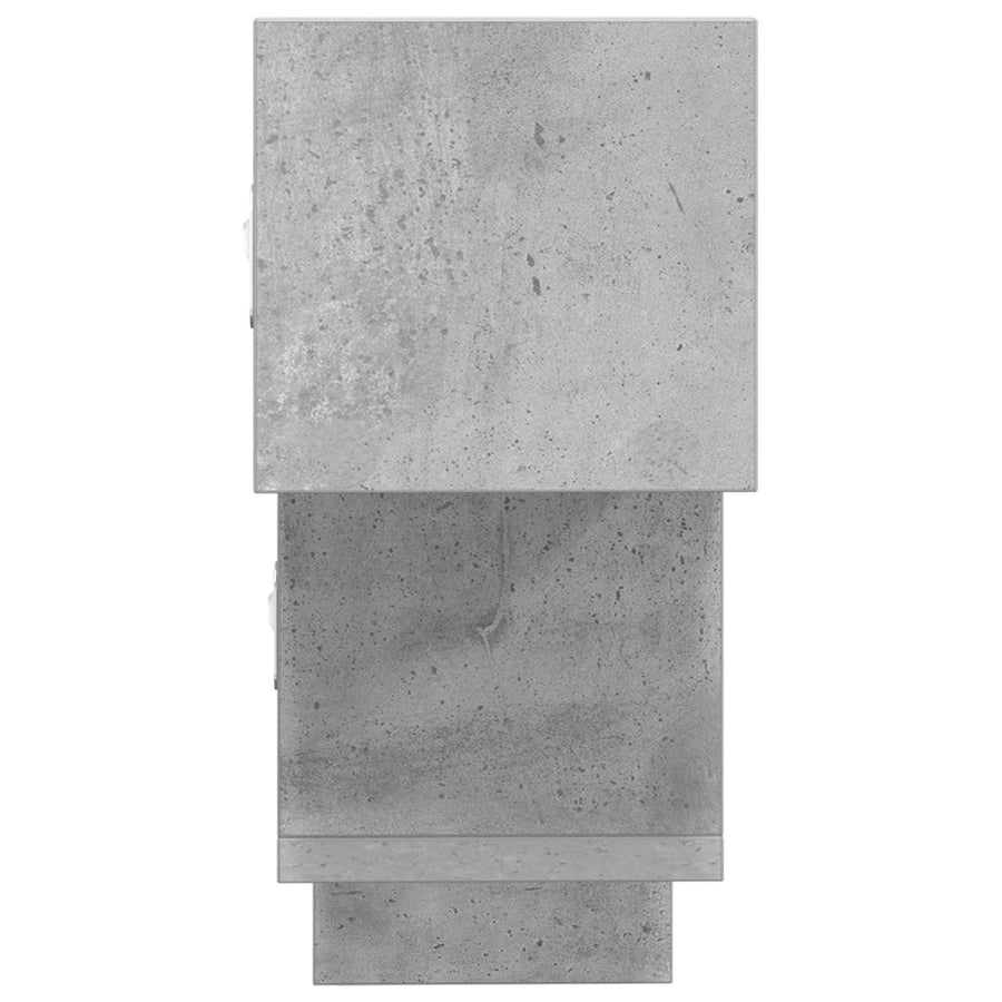 Wandplank Betongrijs 48 x 15 x 42 cm Bewerkt hout