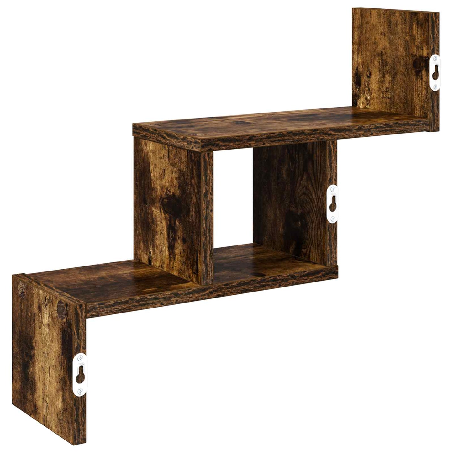 Wandplank Gerookt eiken 48 x 15 x 42 cm Bewerkt hout