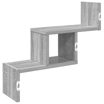 Wandplank Grijs Sonoma 48 x 15 x 42 cm Bewerkt hout