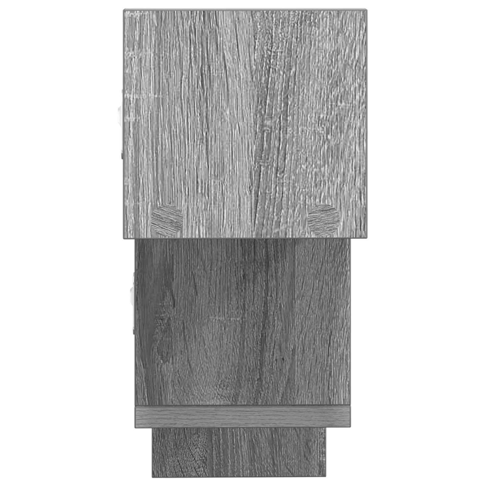 Wandplank Grijs Sonoma 48 x 15 x 42 cm Bewerkt hout