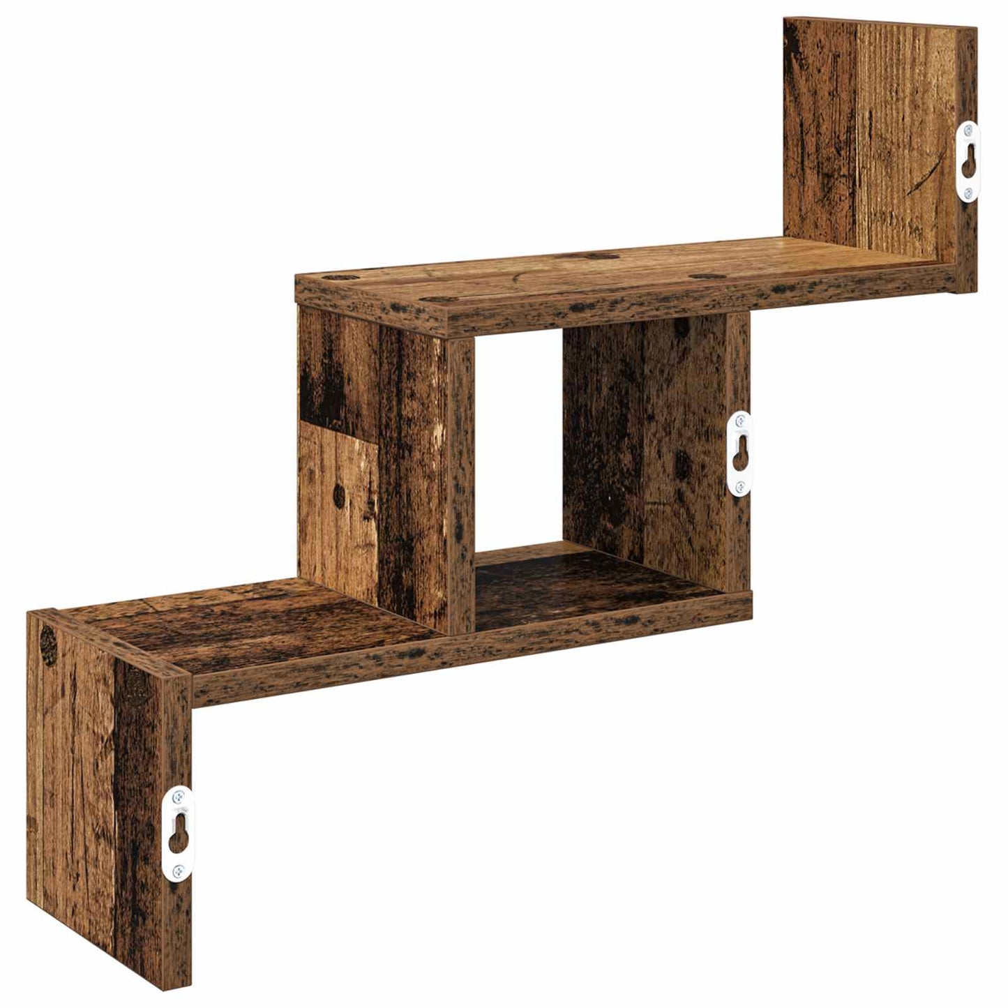 Wandplank Oud hout 48 x 15 x 42 cm Bewerkt hout