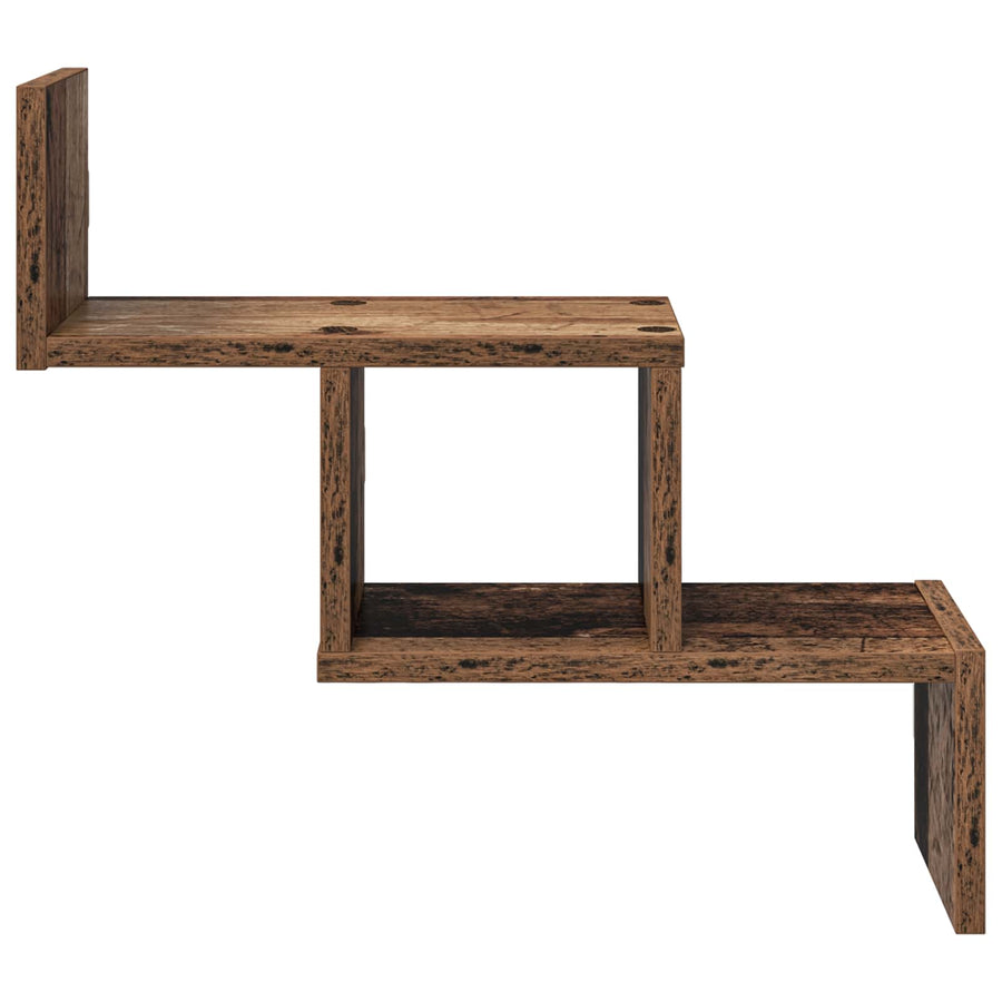 Wandplank Oud hout 48 x 15 x 42 cm Bewerkt hout