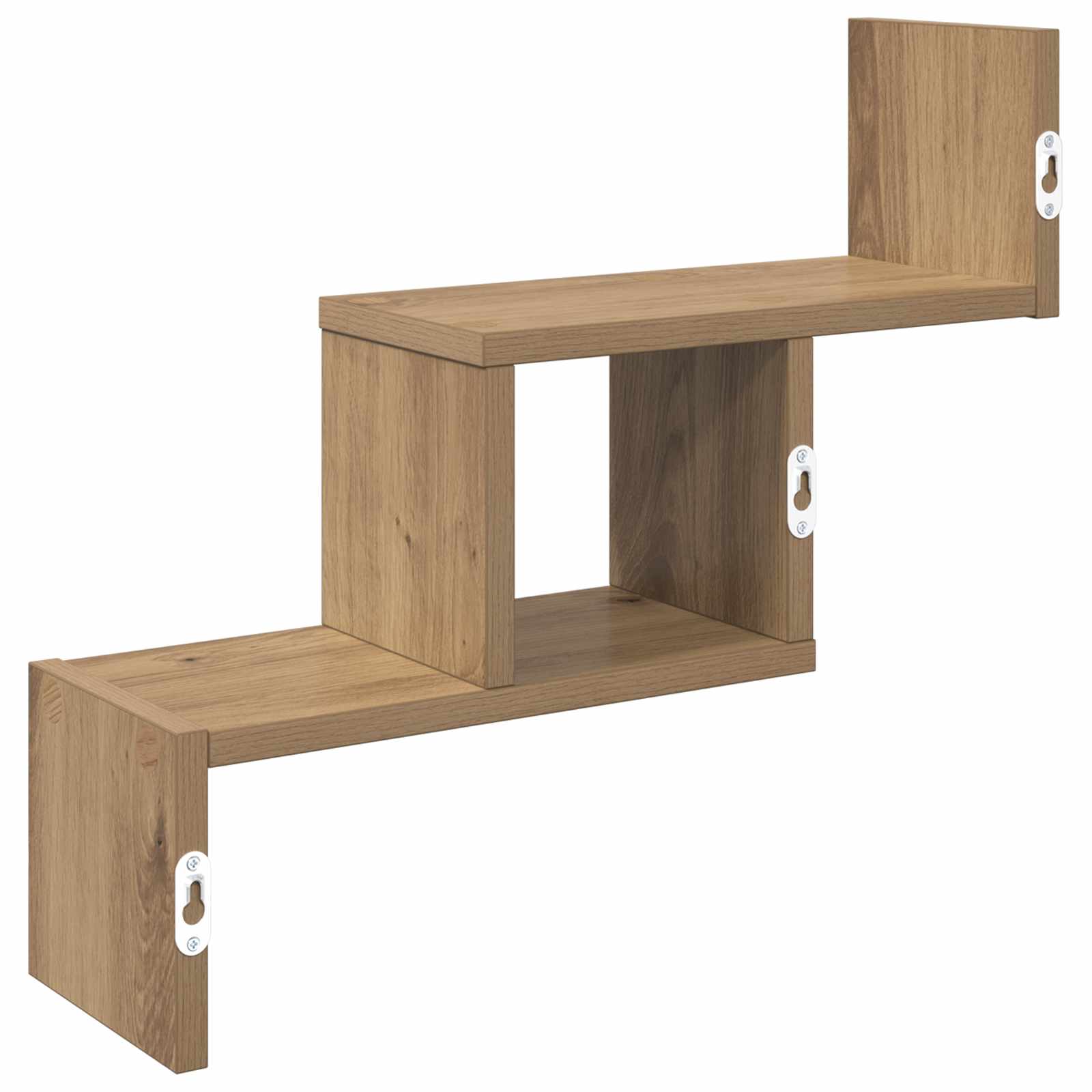 Wandplank Artisanaal eiken 48 x 15 x 42 cm Bewerkt hout