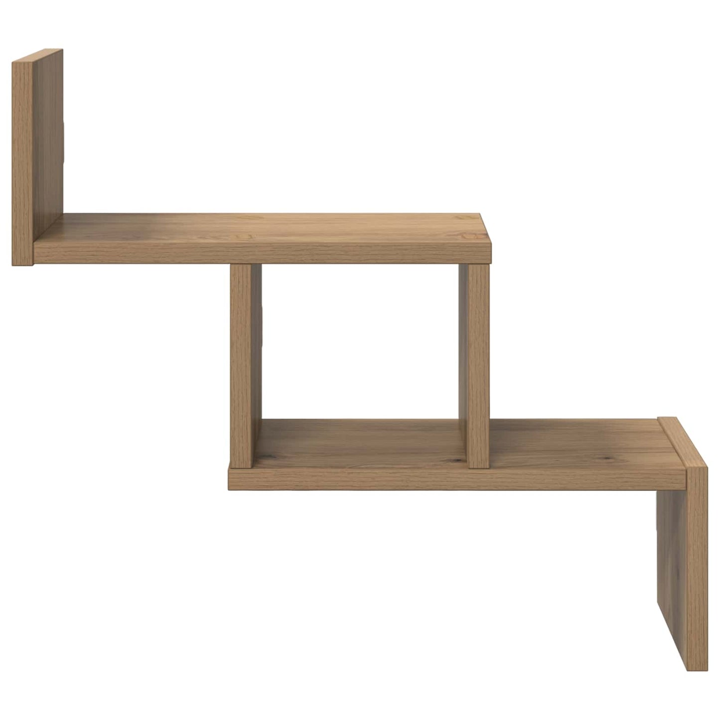 Wandplank Artisanaal eiken 48 x 15 x 42 cm Bewerkt hout