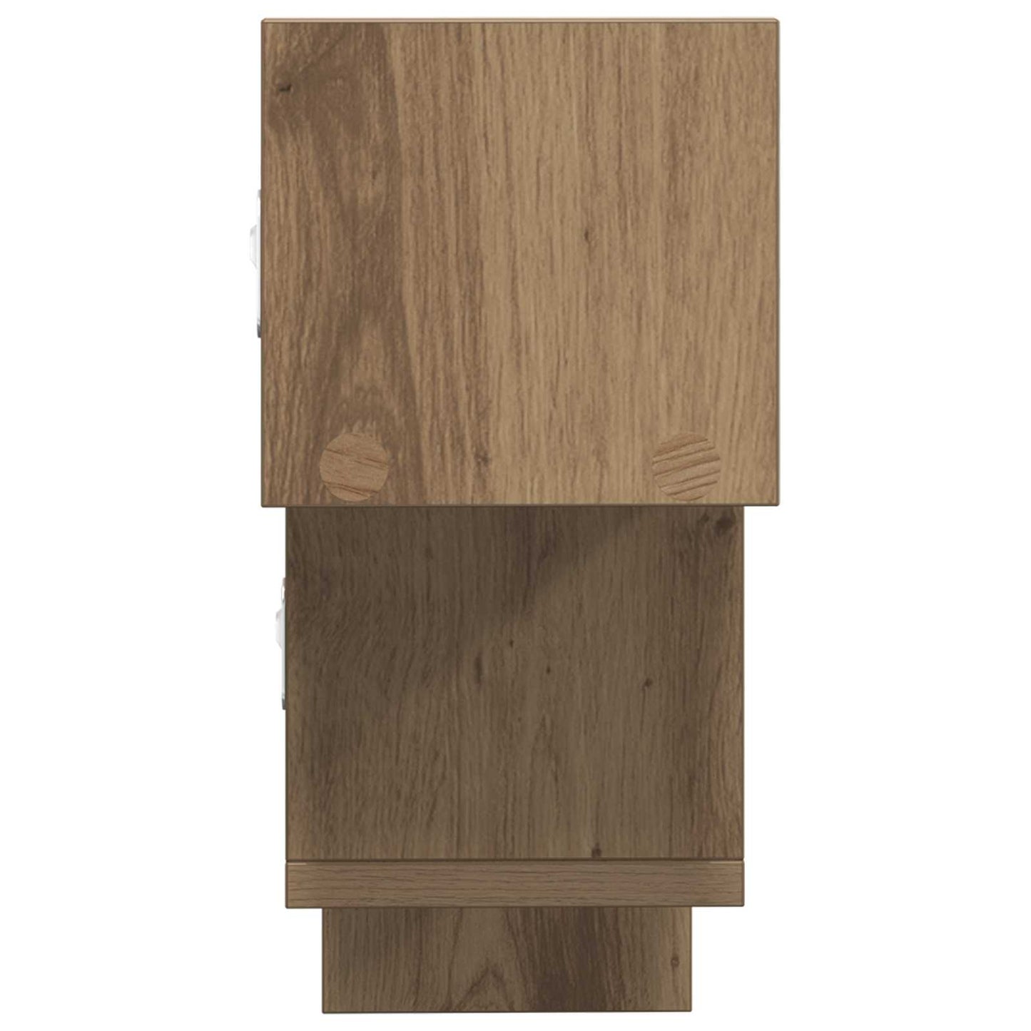 Wandplank Artisanaal eiken 48 x 15 x 42 cm Bewerkt hout