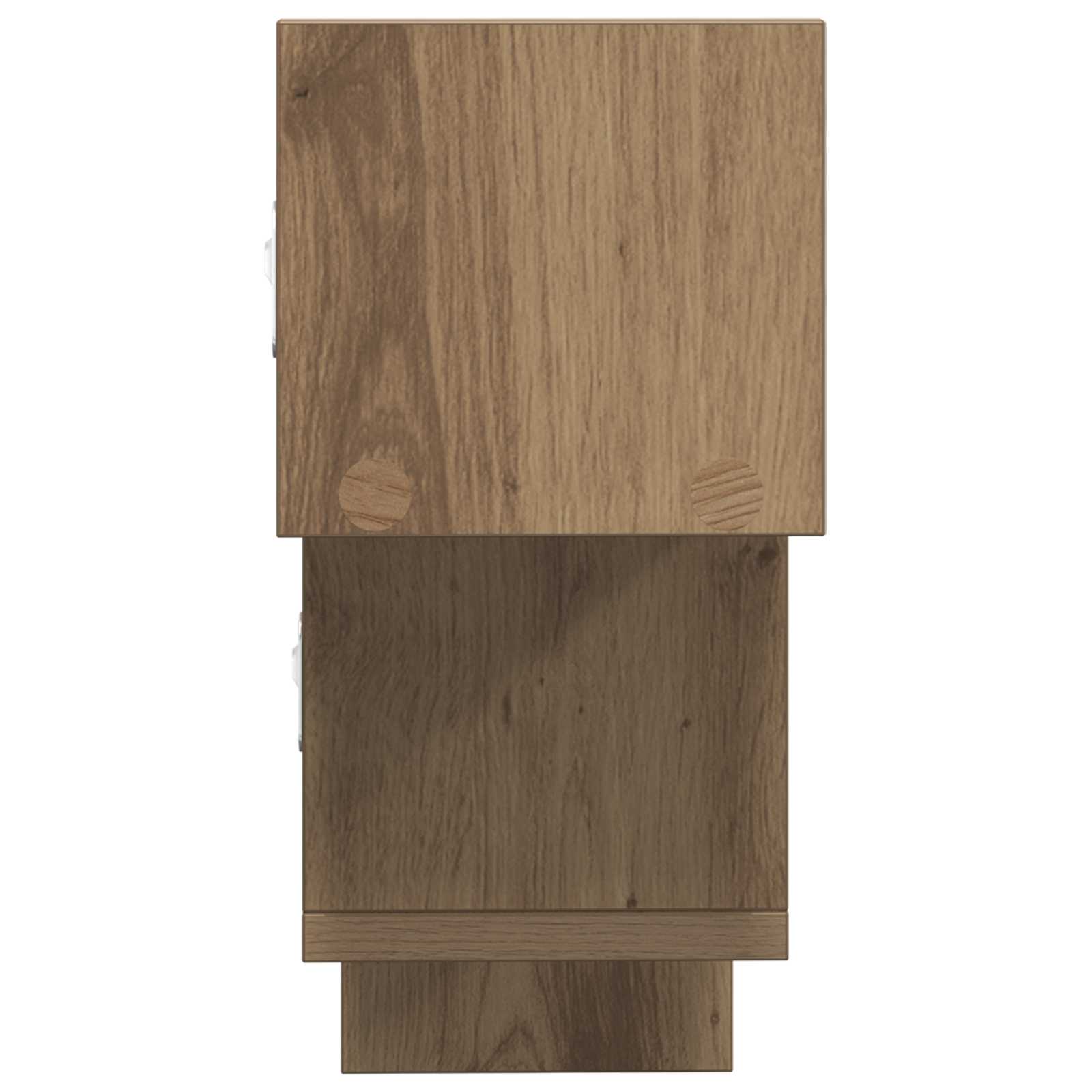 Wandplank Artisanaal eiken 48 x 15 x 42 cm Bewerkt hout