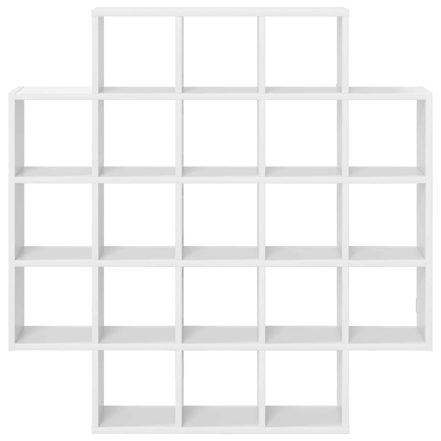 Wandplank Wit 100 x 13 x 100 cm Bewerkt hout