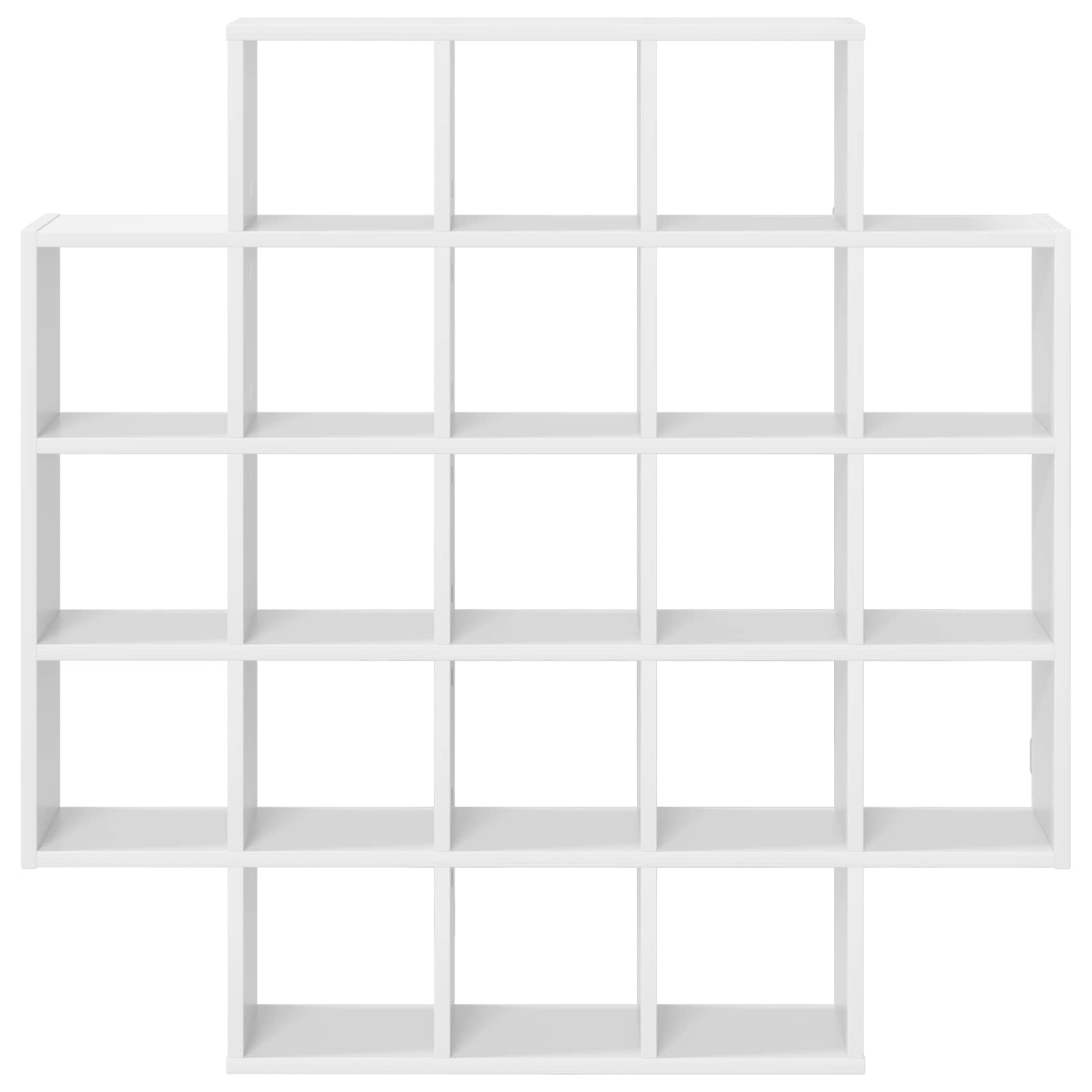 Wandplank Wit 100 x 13 x 100 cm Bewerkt hout