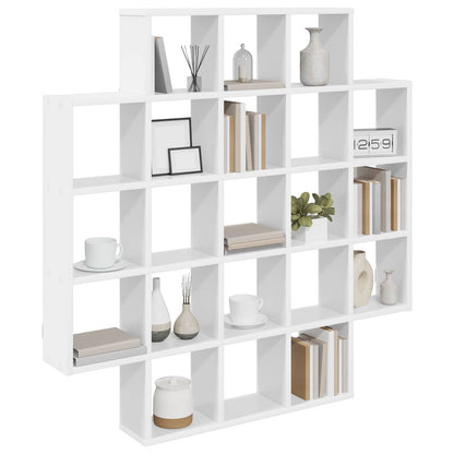 Wandplank Wit 100 x 13 x 100 cm Bewerkt hout