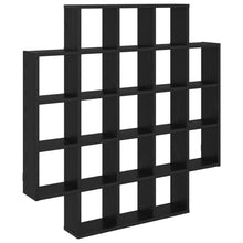 Wandplank Zwart eiken 100 x 13 x 100 cm Bewerkt hout