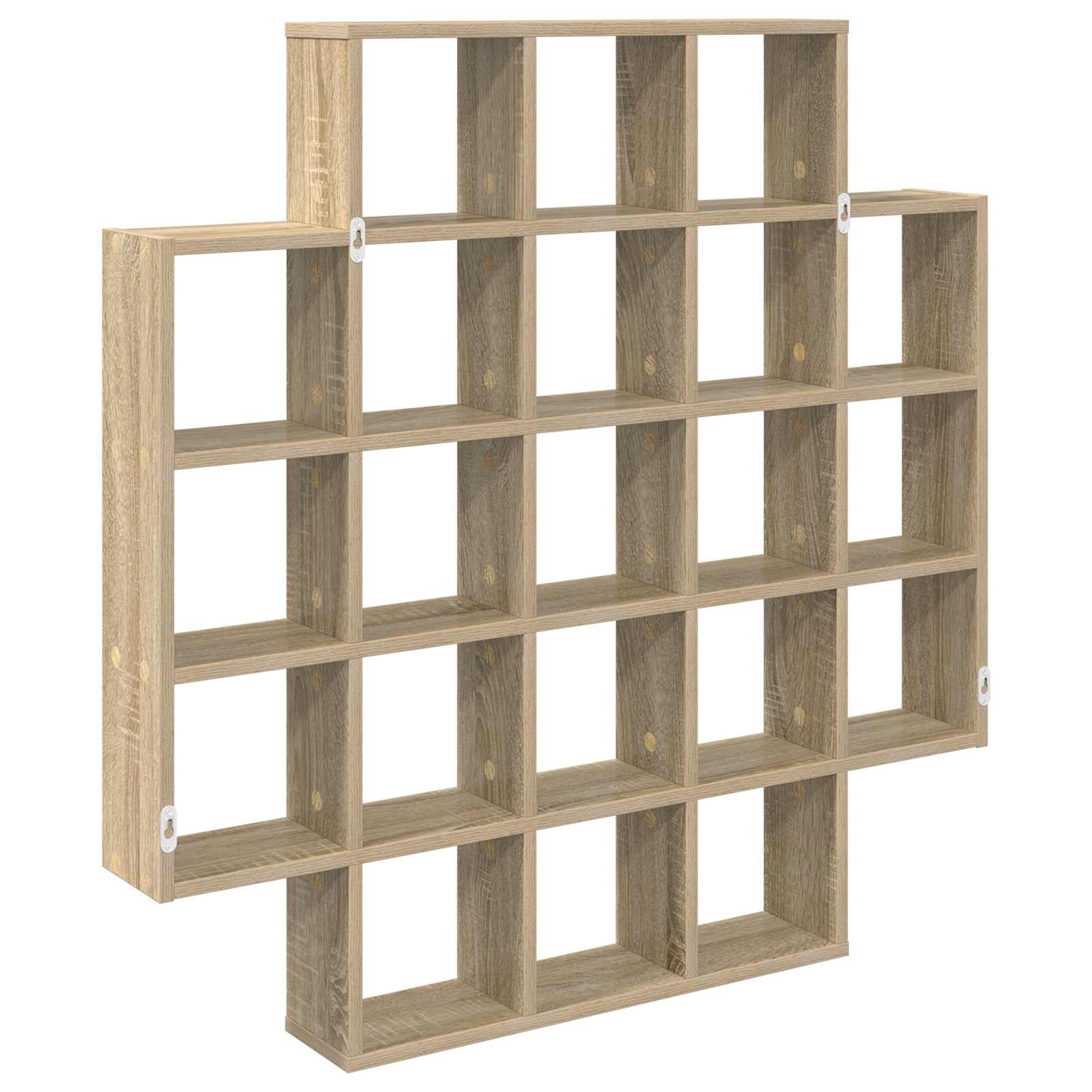 Wandplank Sonoma Eiken 100 x 13 x 100 cm Bewerkt hout
