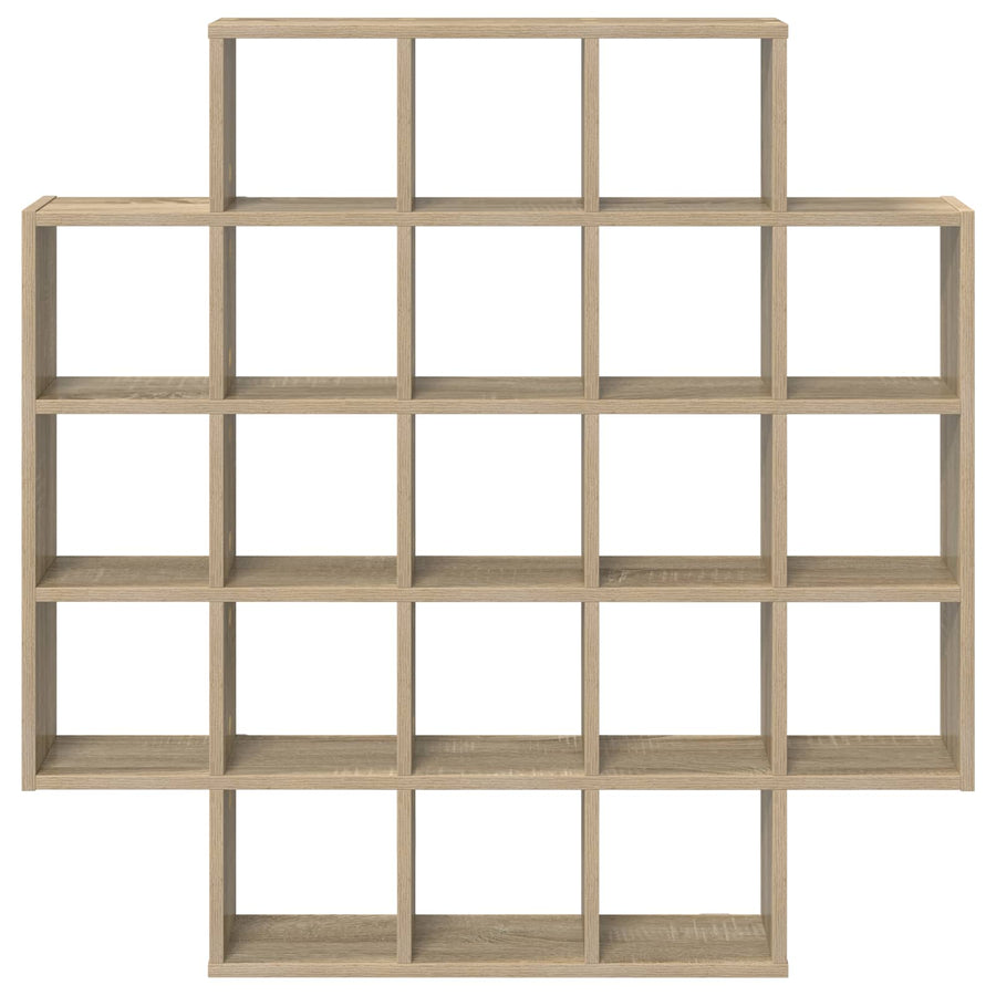 Wandplank Sonoma Eiken 100 x 13 x 100 cm Bewerkt hout