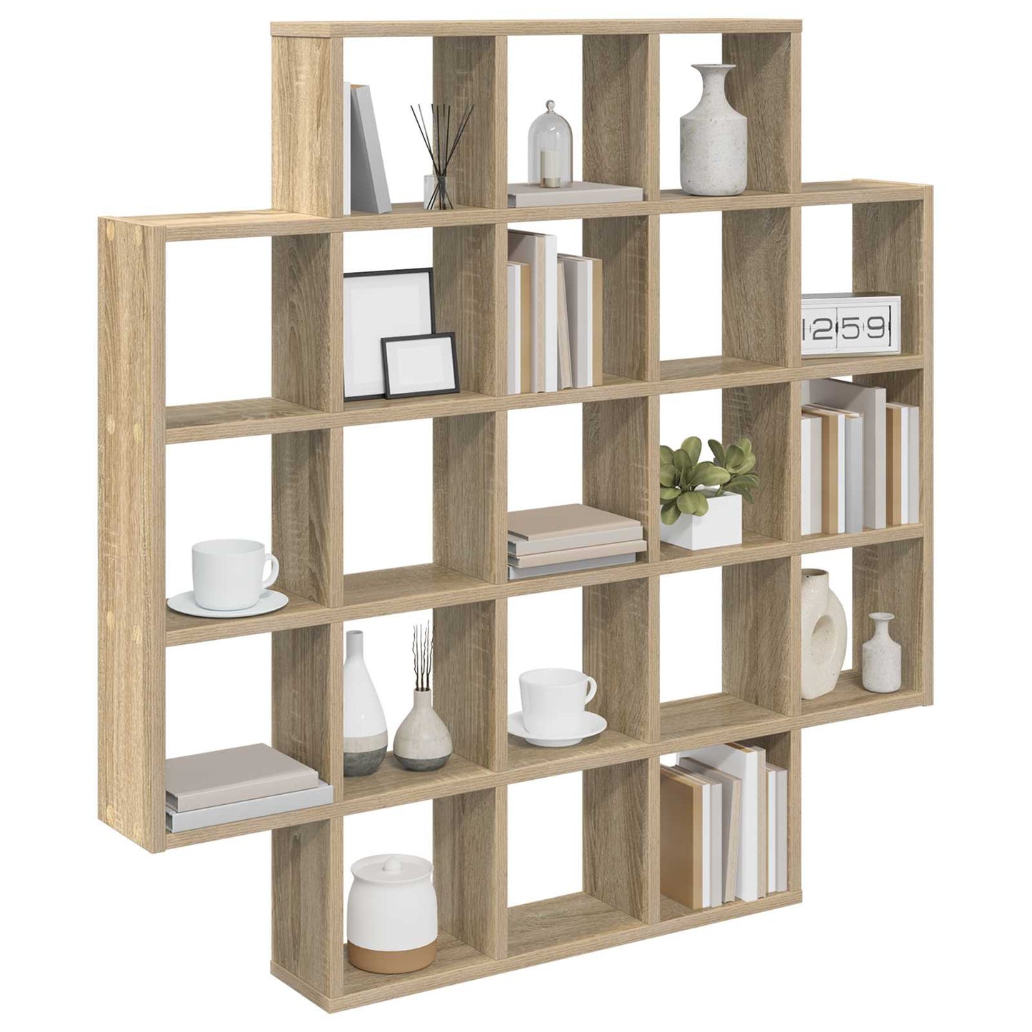 Wandplank Sonoma Eiken 100 x 13 x 100 cm Bewerkt hout