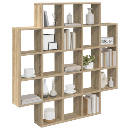 Wandplank Sonoma Eiken 100 x 13 x 100 cm Bewerkt hout