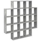 Wandplank Betongrijs 100 x 13 x 100 cm Bewerkt hout