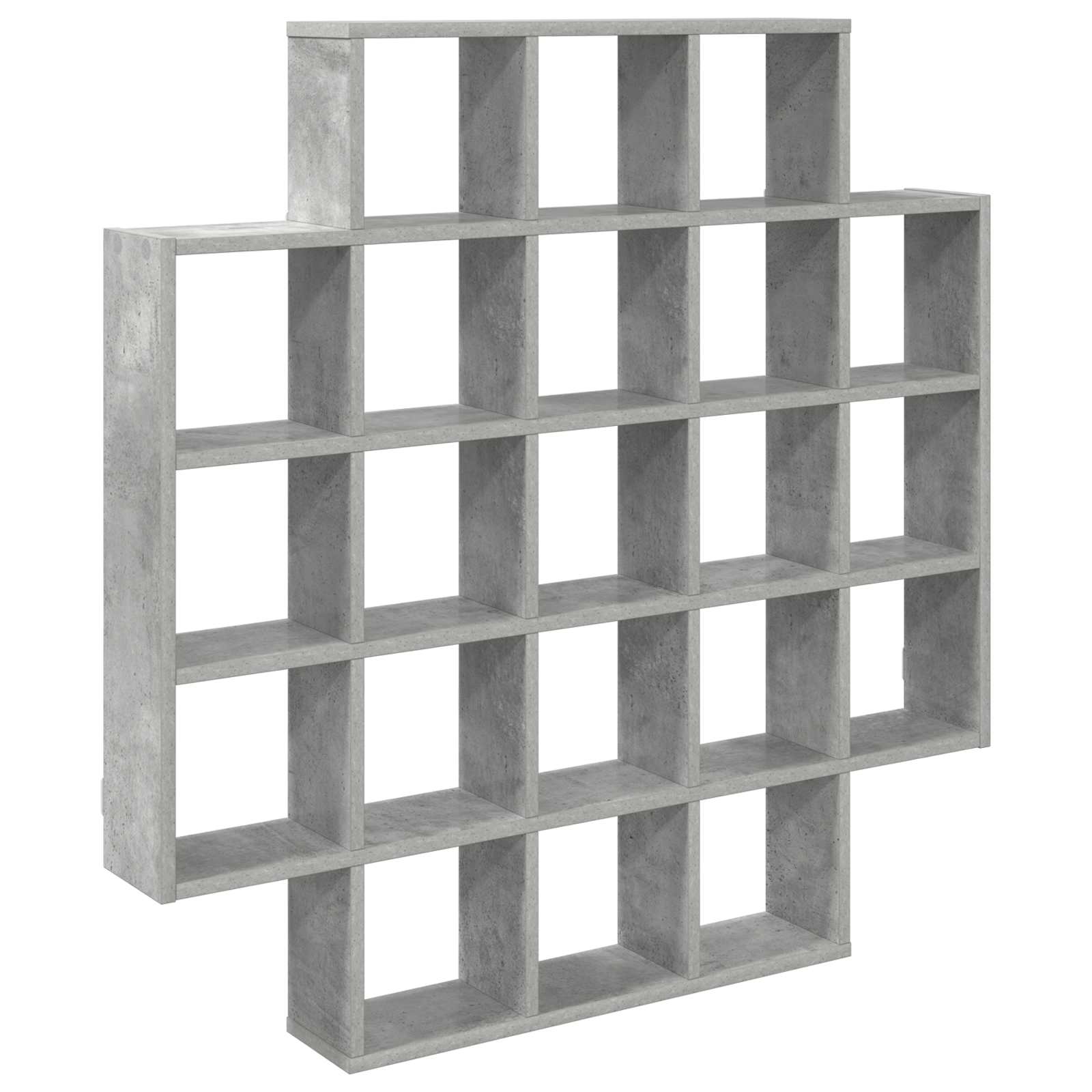 Wandplank Betongrijs 100 x 13 x 100 cm Bewerkt hout