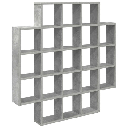 Wandplank Betongrijs 100 x 13 x 100 cm Bewerkt hout