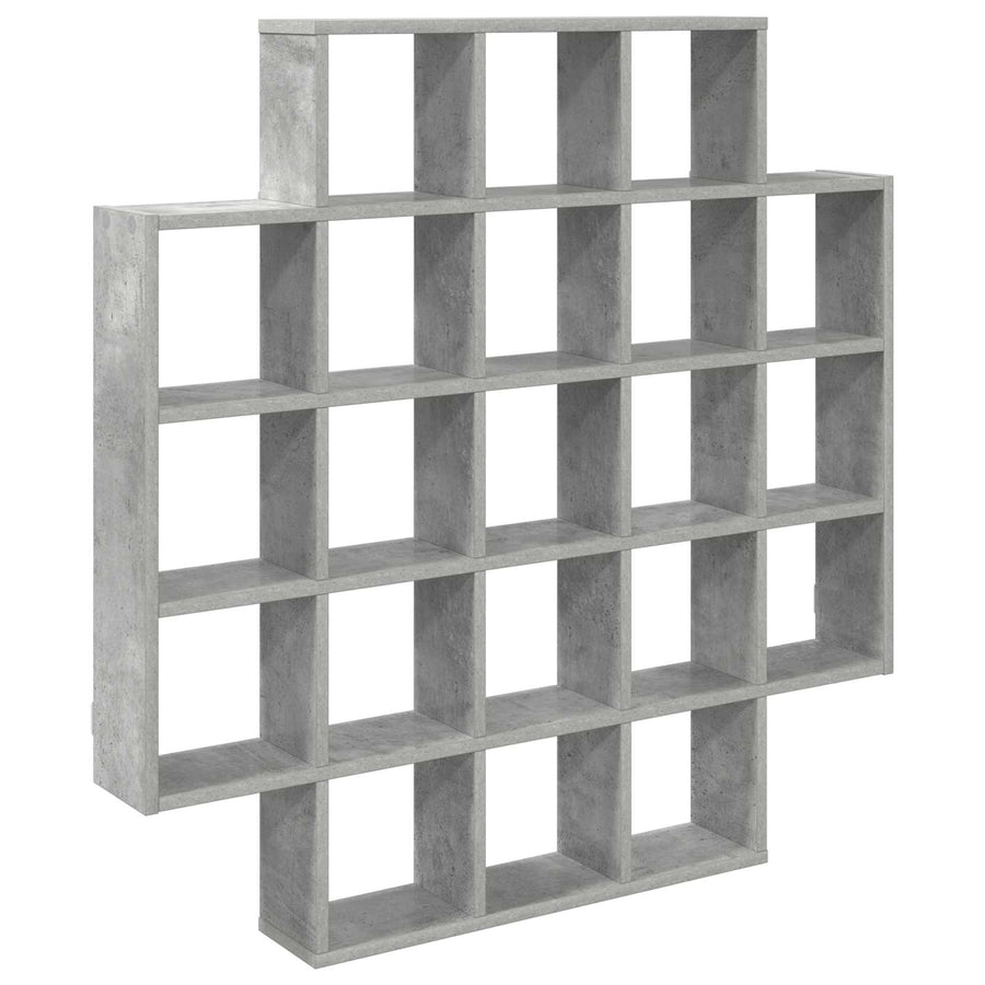Wandplank Betongrijs 100 x 13 x 100 cm Bewerkt hout