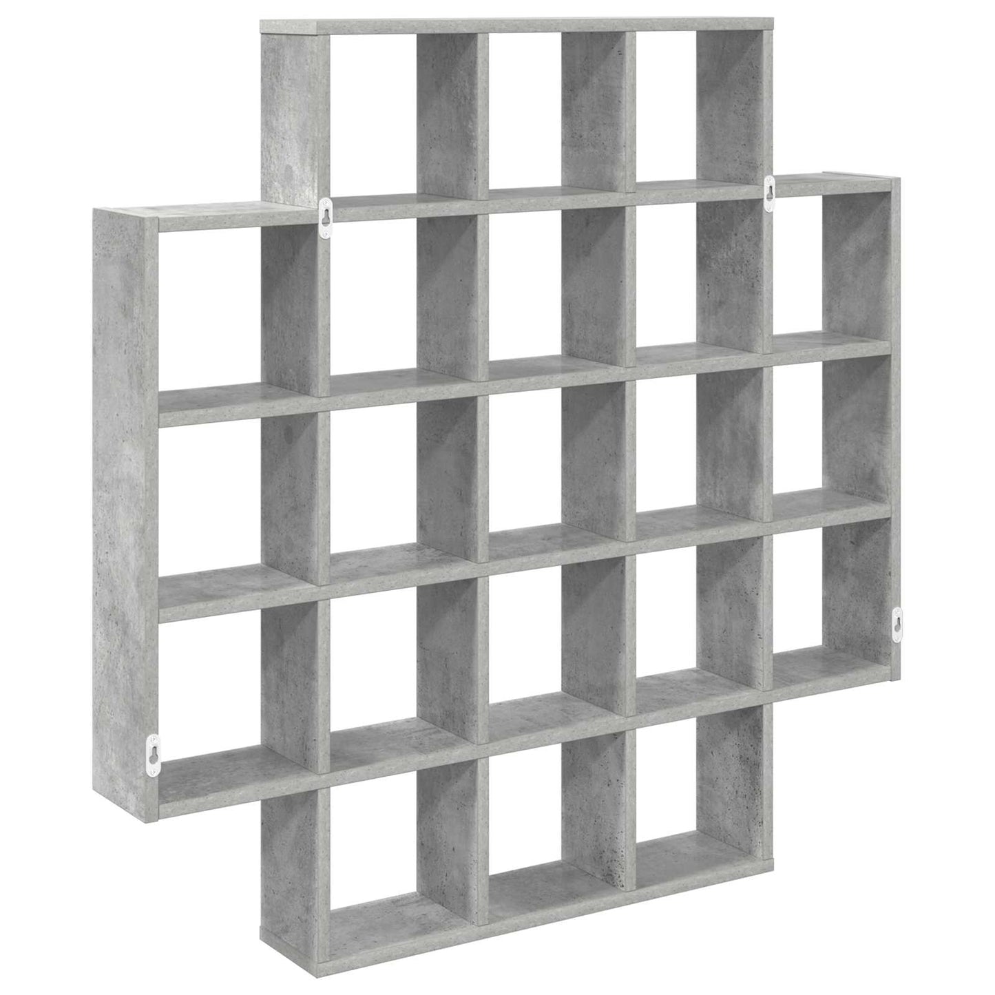 Wandplank Betongrijs 100 x 13 x 100 cm Bewerkt hout