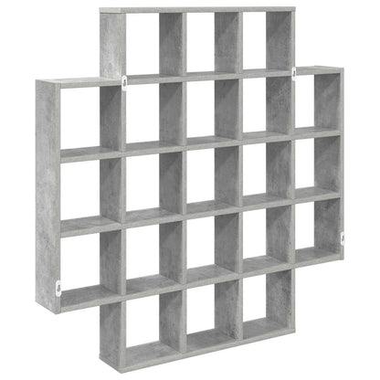 Wandplank Betongrijs 100 x 13 x 100 cm Bewerkt hout