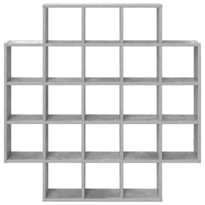 Wandplank Betongrijs 100 x 13 x 100 cm Bewerkt hout
