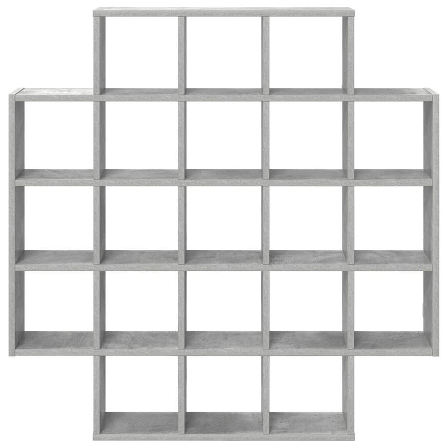 Wandplank Betongrijs 100 x 13 x 100 cm Bewerkt hout