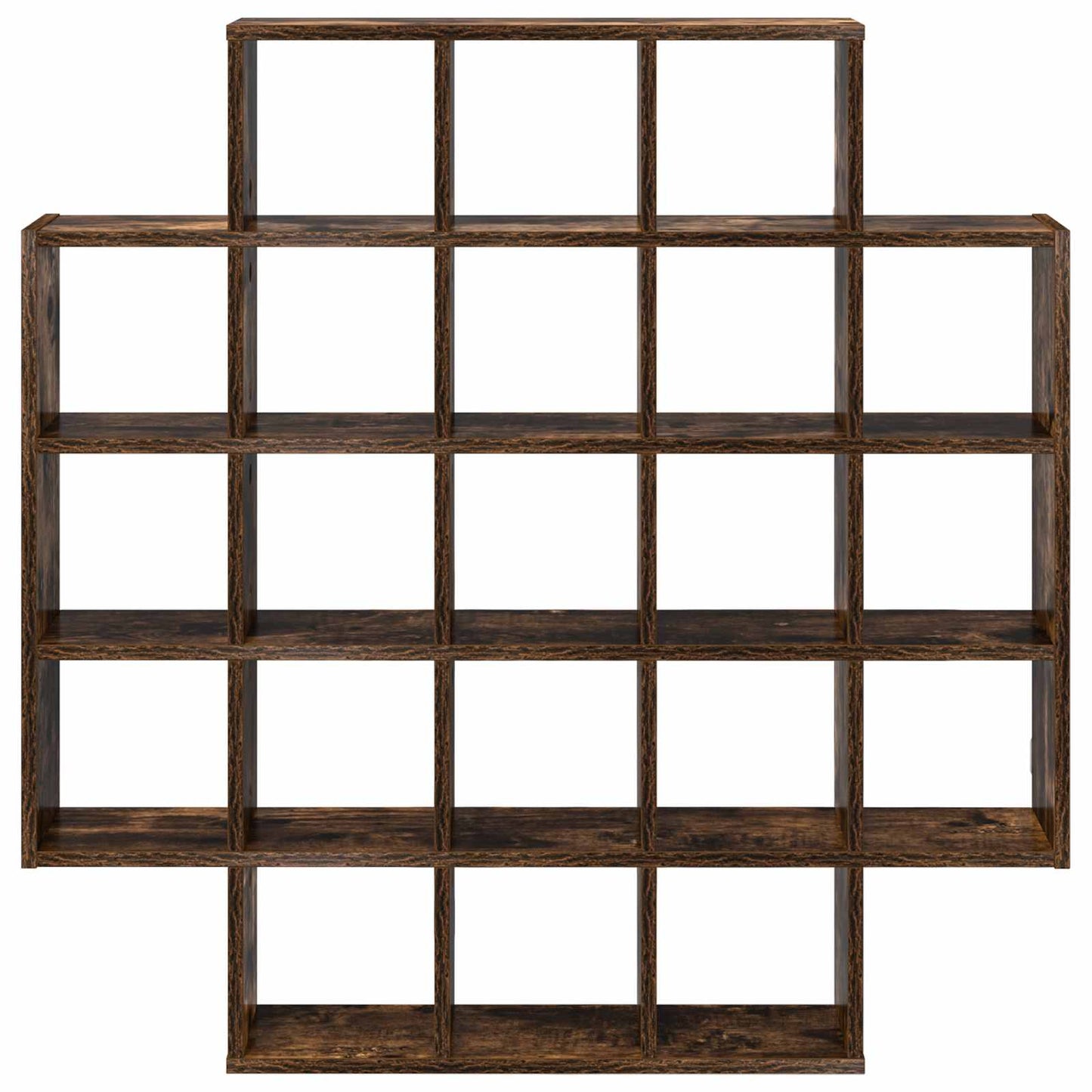 Wandplank Gerookt eiken 100 x 13 x 100 cm Bewerkt hout