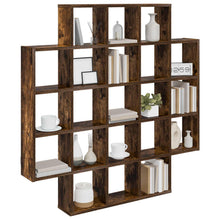 Wandplank Gerookt eiken 100 x 13 x 100 cm Bewerkt hout