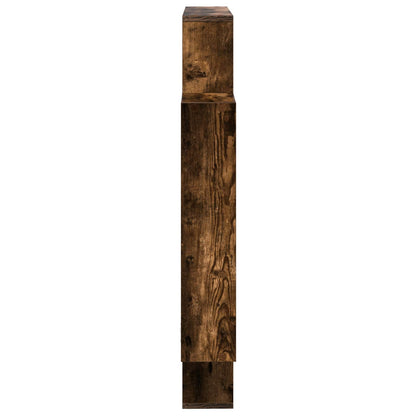 Wandplank Gerookt eiken 100 x 13 x 100 cm Bewerkt hout