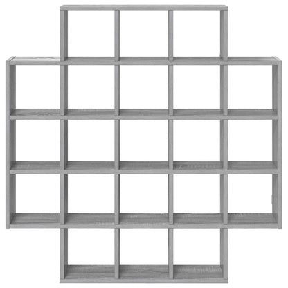 Wandplank Grijs Sonoma 100 x 13 x 100 cm Bewerkt hout