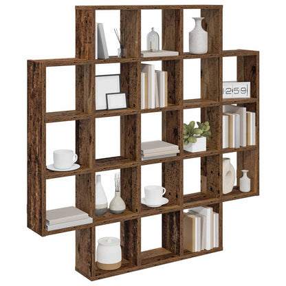 Wandplank Oud hout 100 x 13 x 100 cm Bewerkt hout