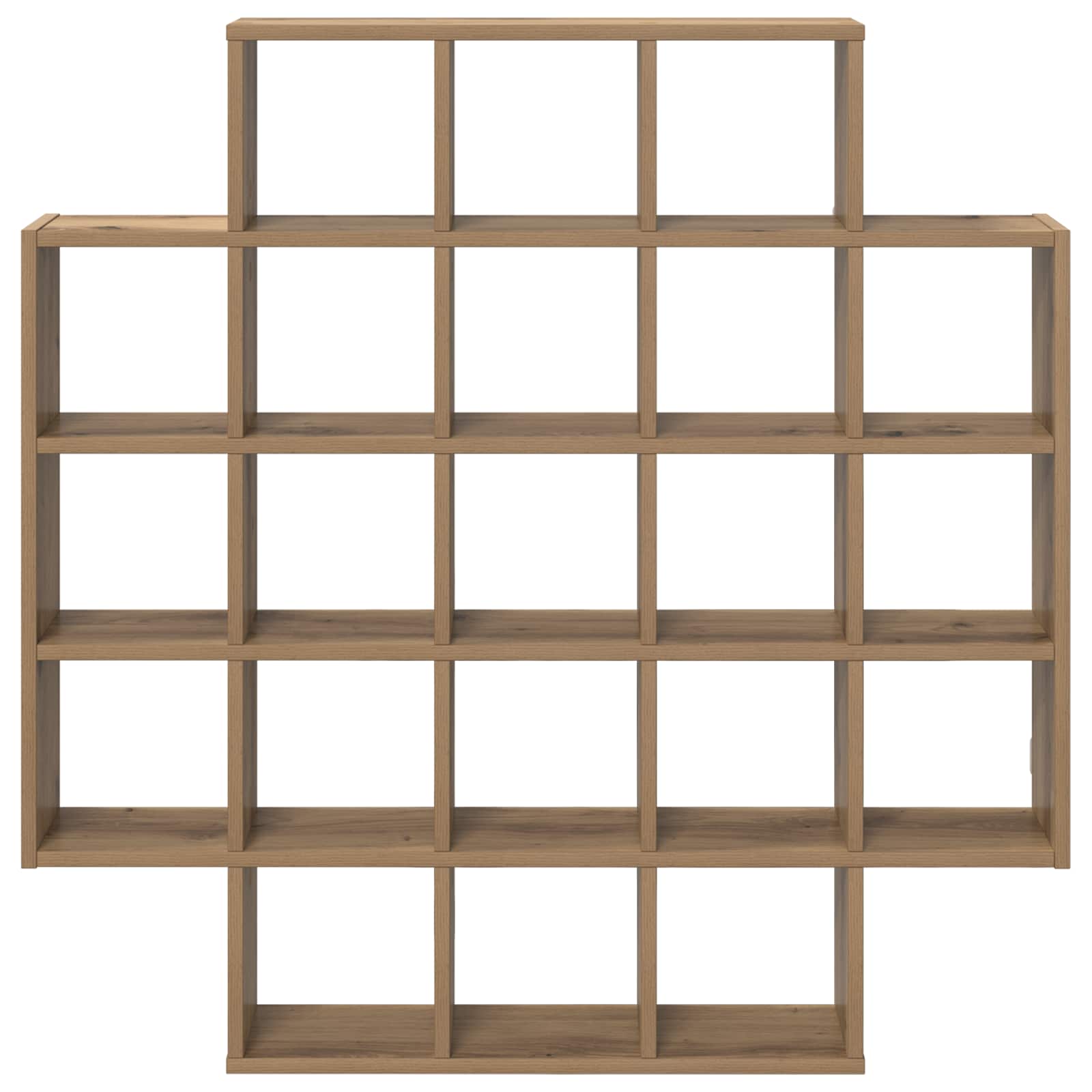 Wandplank Artisanaal eiken 100 x 13 x 100 cm Bewerkt hout