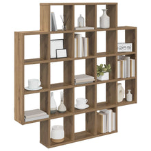 Wandplank Artisanaal eiken 100 x 13 x 100 cm Bewerkt hout