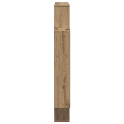 Wandplank Artisanaal eiken 100 x 13 x 100 cm Bewerkt hout