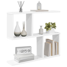 Wandplank Wit 60 x 12 x 50,5 cm Bewerkt hout