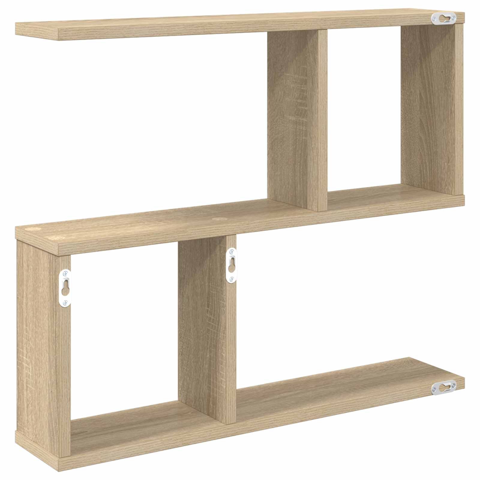 Wandplank Sonoma Eiken 60 x 12 x 50,5 cm Bewerkt hout