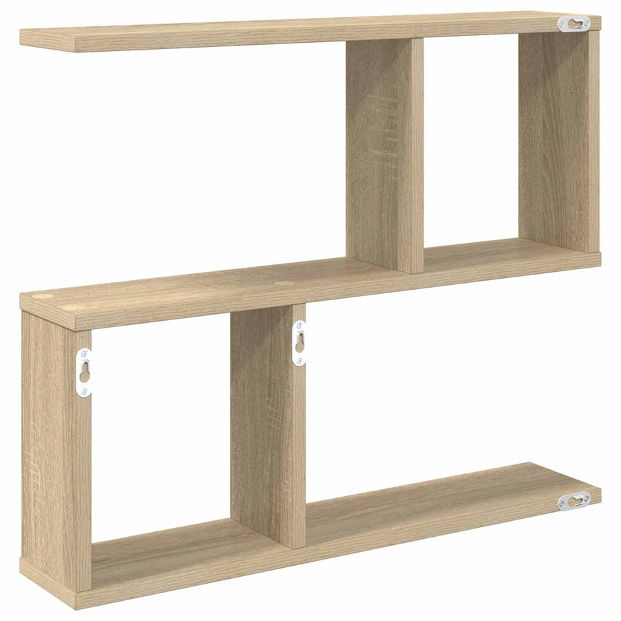 Wandplank Sonoma Eiken 60 x 12 x 50,5 cm Bewerkt hout