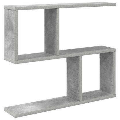 Wandplank Betongrijs 60 x 12 x 50,5 cm Bewerkt hout