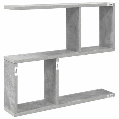 Wandplank Betongrijs 60 x 12 x 50,5 cm Bewerkt hout