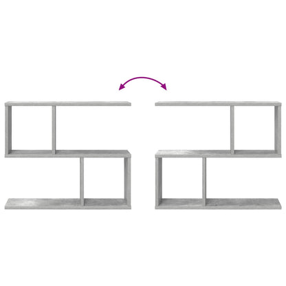 Wandplank Betongrijs 60 x 12 x 50,5 cm Bewerkt hout