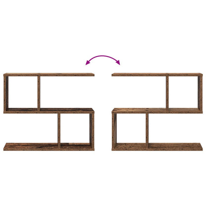 Wandplank Oud hout 60 x 12 x 50,5 cm Bewerkt hout