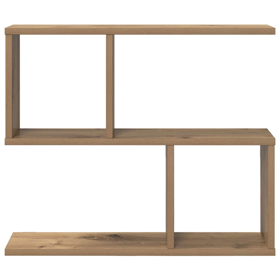 Wandplank Artisanaal eiken 60 x 12 x 50,5 cm Bewerkt hout