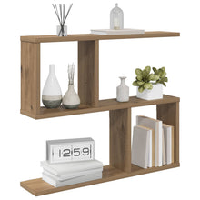 Wandplank Artisanaal eiken 60 x 12 x 50,5 cm Bewerkt hout