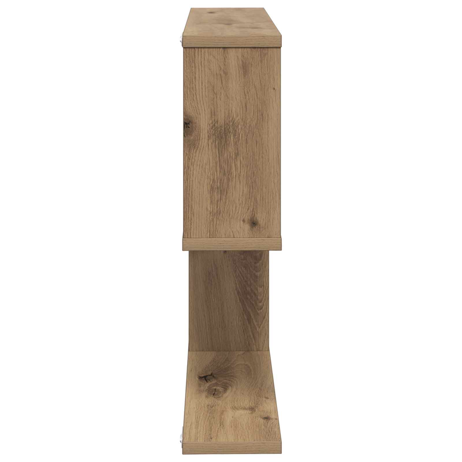 Wandplank Artisanaal eiken 60 x 12 x 50,5 cm Bewerkt hout
