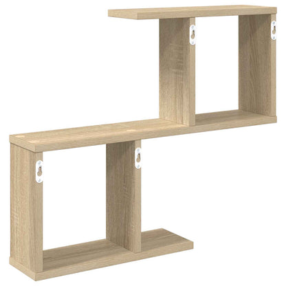 Wandplank Sonoma Eiken 60 x 12 x 50,5 cm Bewerkt hout