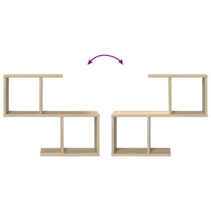 Wandplank Sonoma Eiken 60 x 12 x 50,5 cm Bewerkt hout